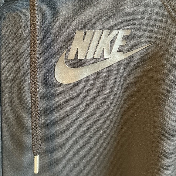 Nike Black Full Zip-Up “Just do it” Unisex Hoodie Sz M - Picture 6 of 12